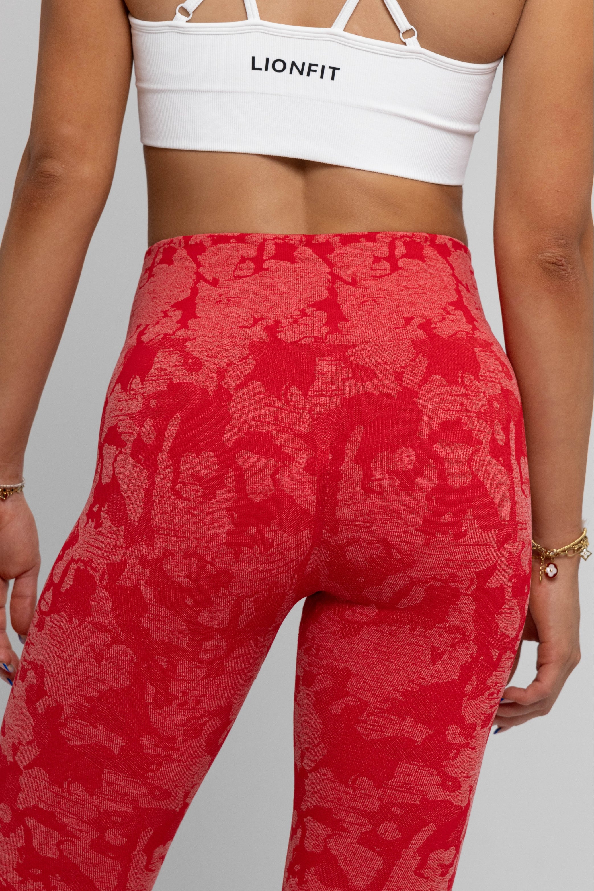 LIONFIT SEAMLESS LEGGINGS RED CAMO 