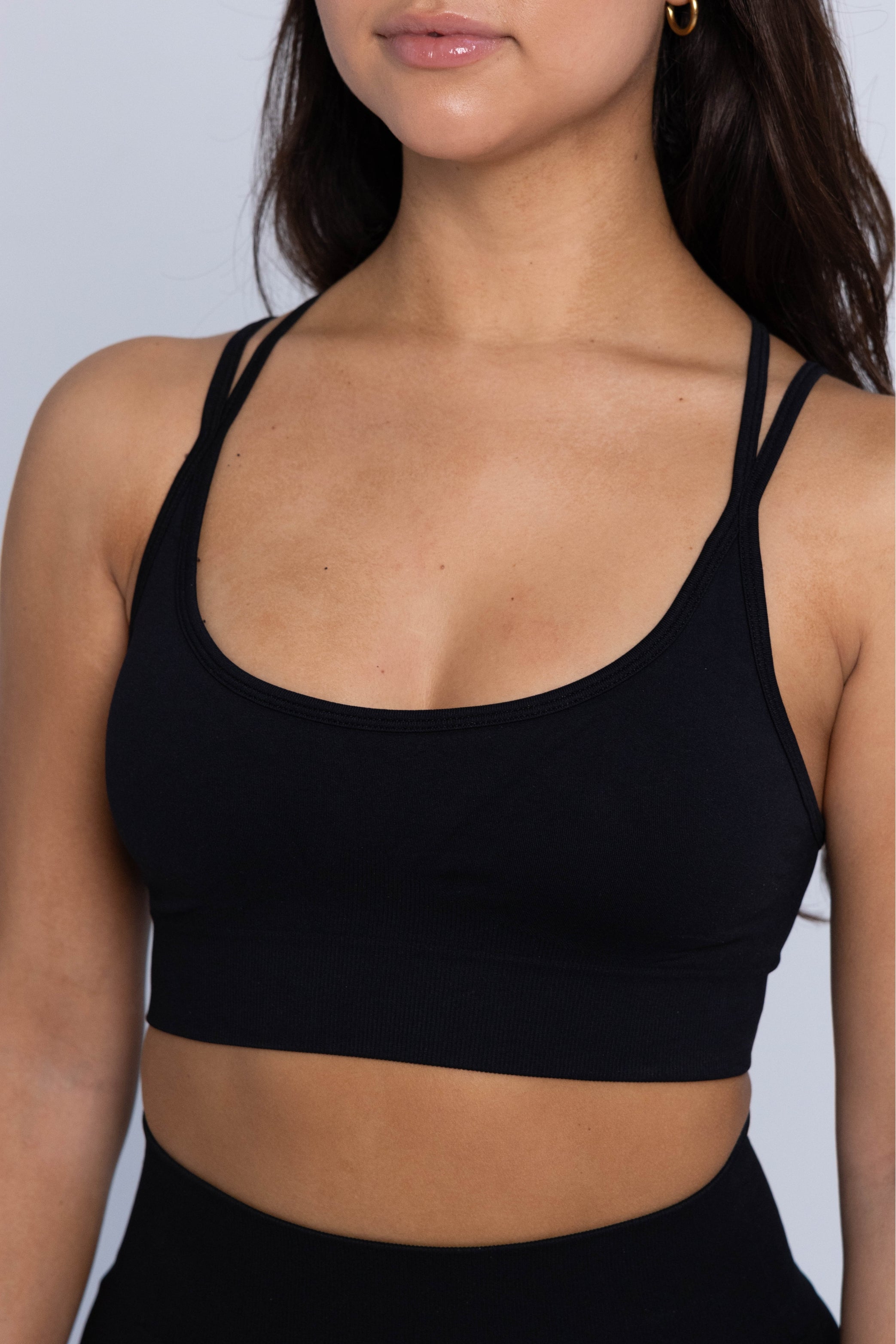 LIONFIT ZIRA SPORTS BRA BLACK CROSS 