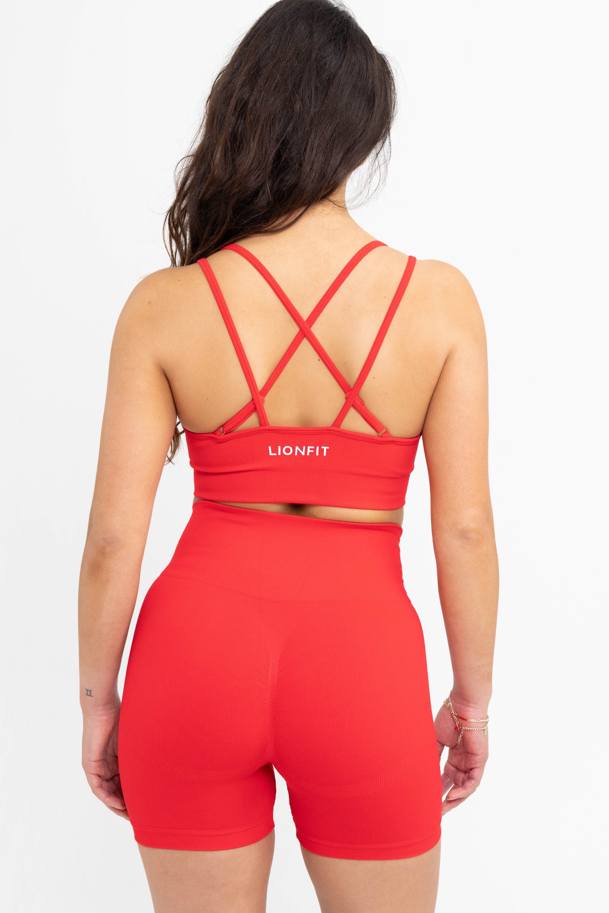 LIONFIT ZIRA Sports Bra Red Cross 