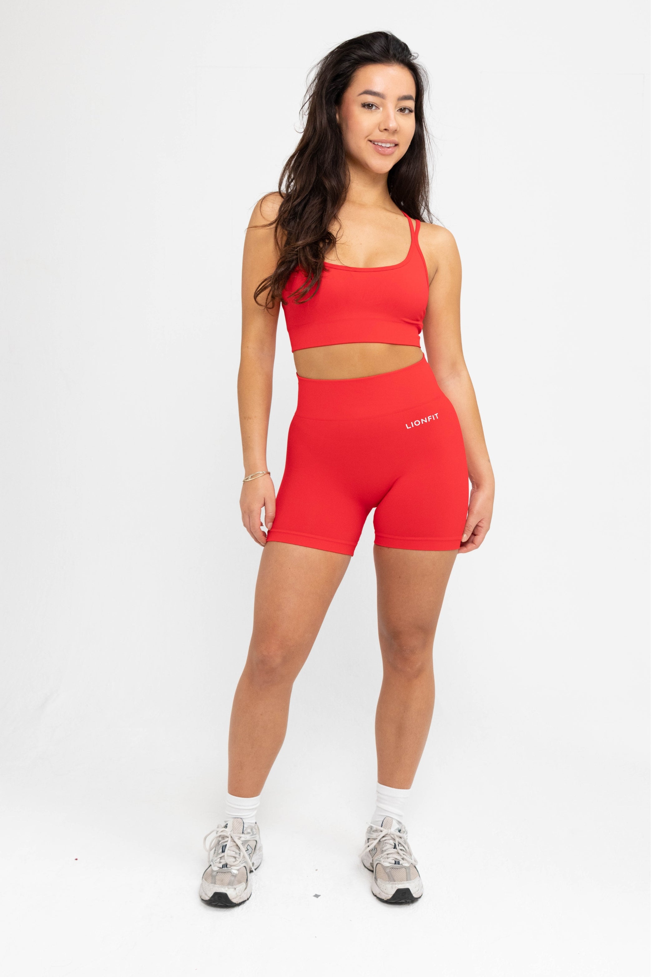 LIONFIT ZIRA Sports Bra Red Cross 