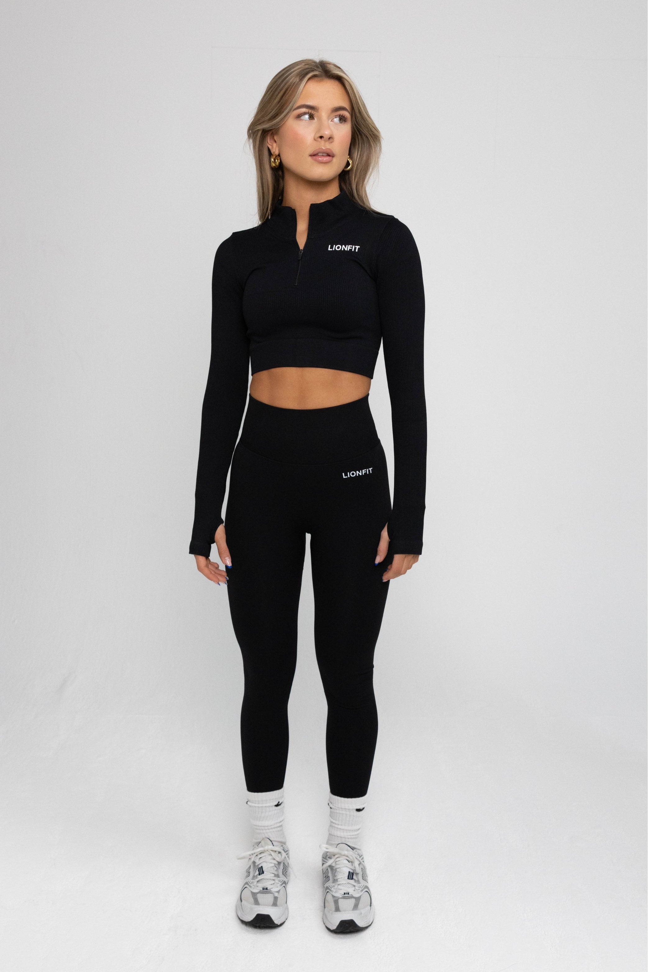 Lionfit Nala Halfzip Top Black 