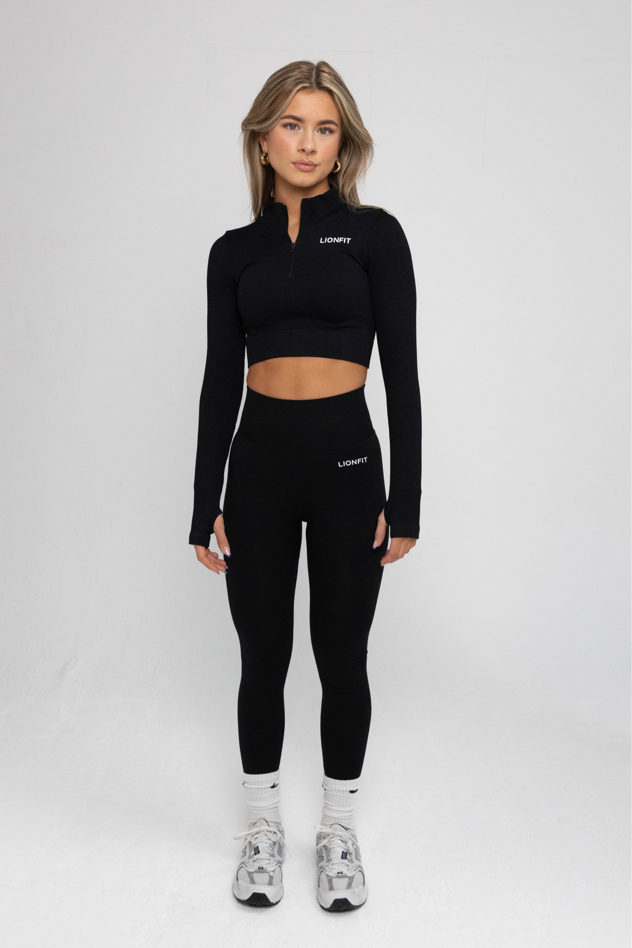 Lionfit Nala Halfzip Top Black 