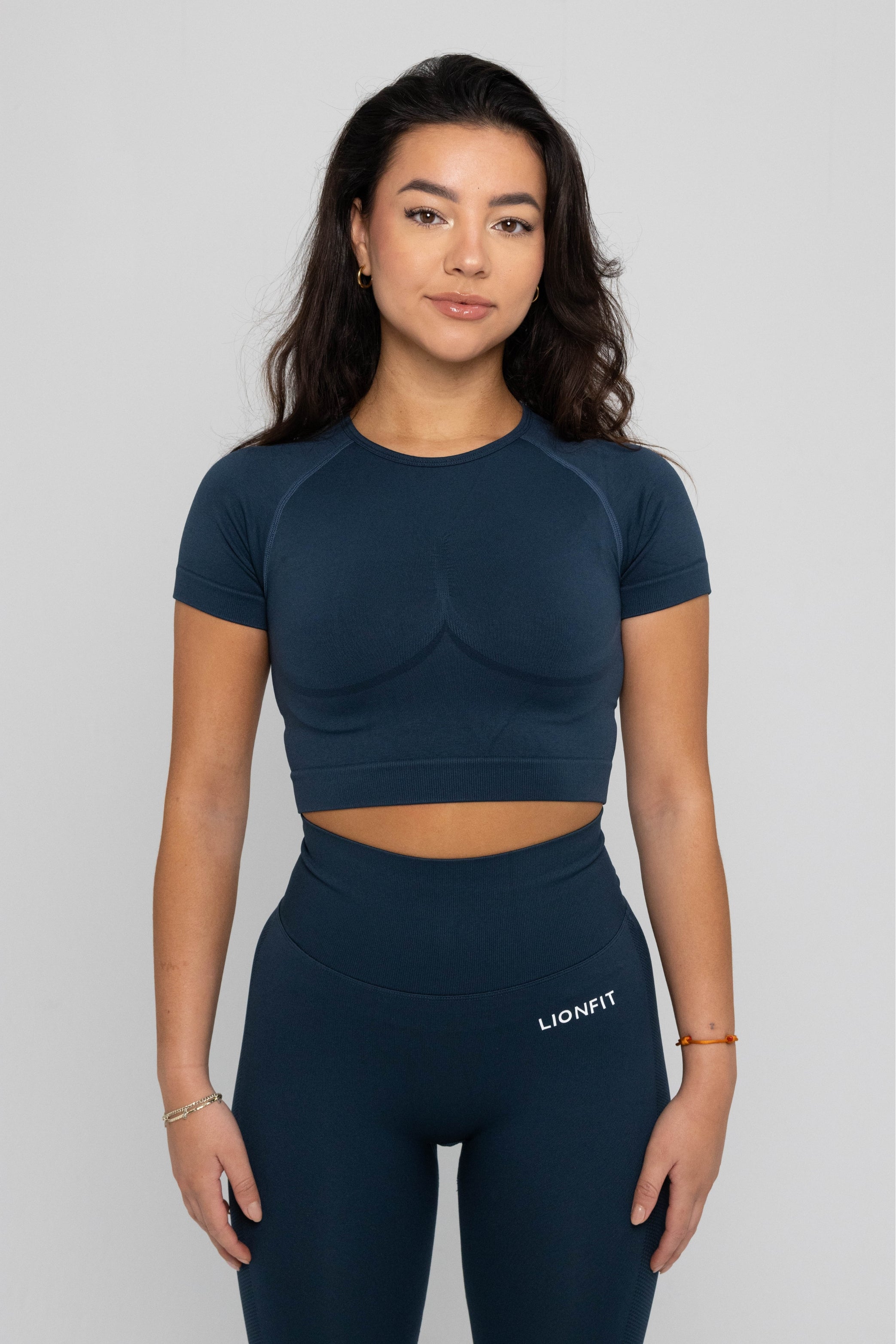 Lionfit Nala Seamless Shortsleeve Top Dark Green 