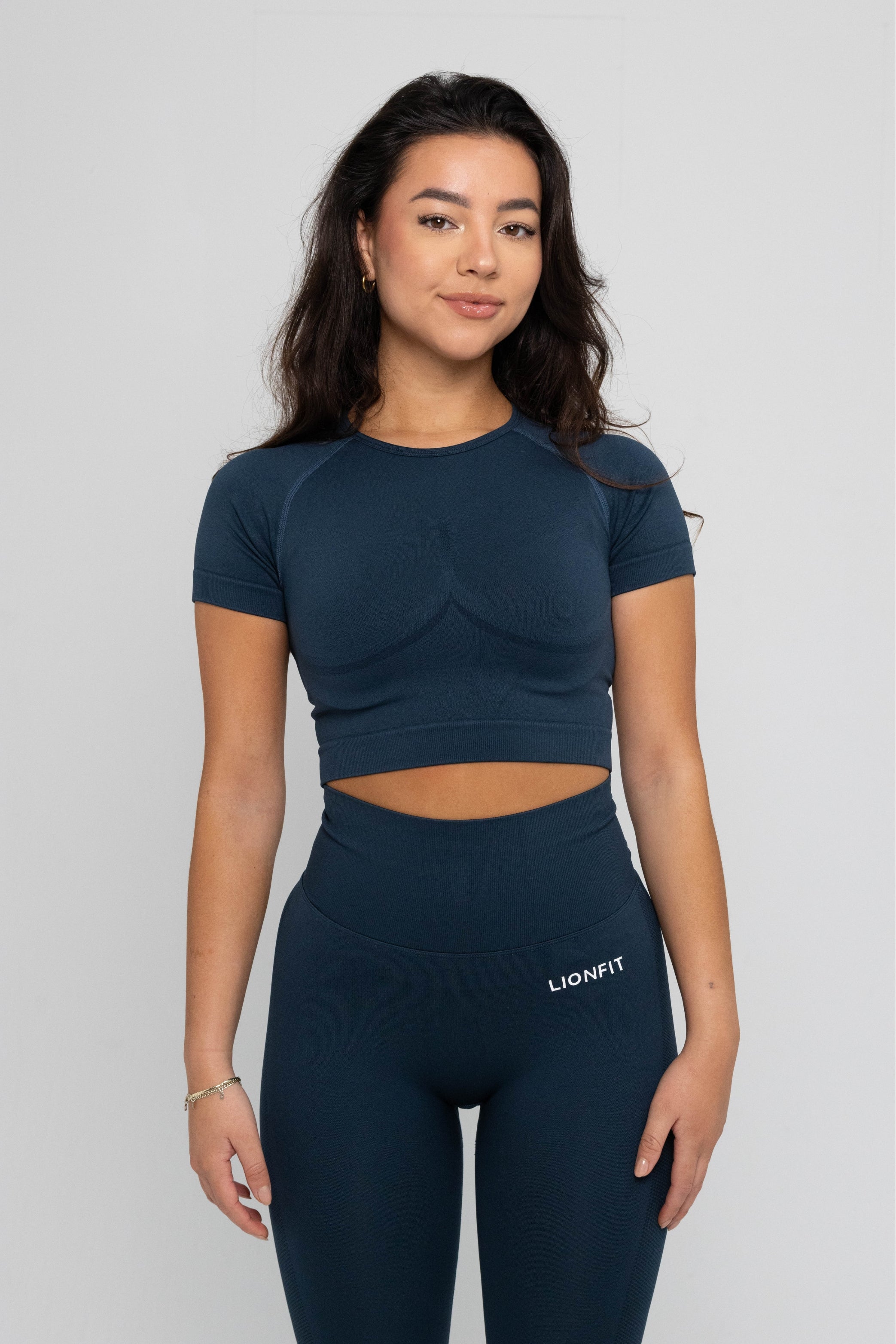 Lionfit Nala Seamless Shortsleeve Top Dark Green 