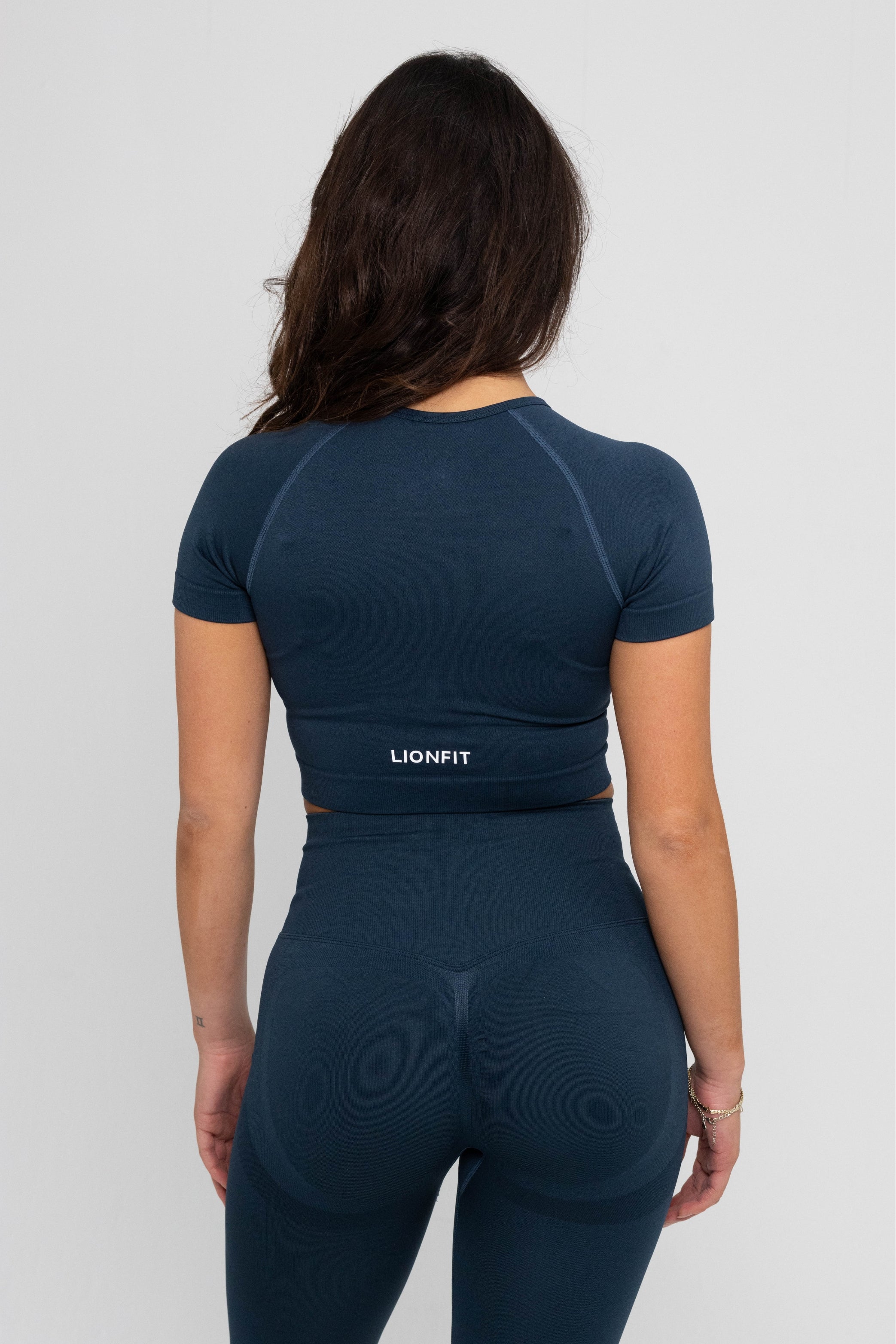 Lionfit Nala Seamless Shortsleeve Top Dark Green 