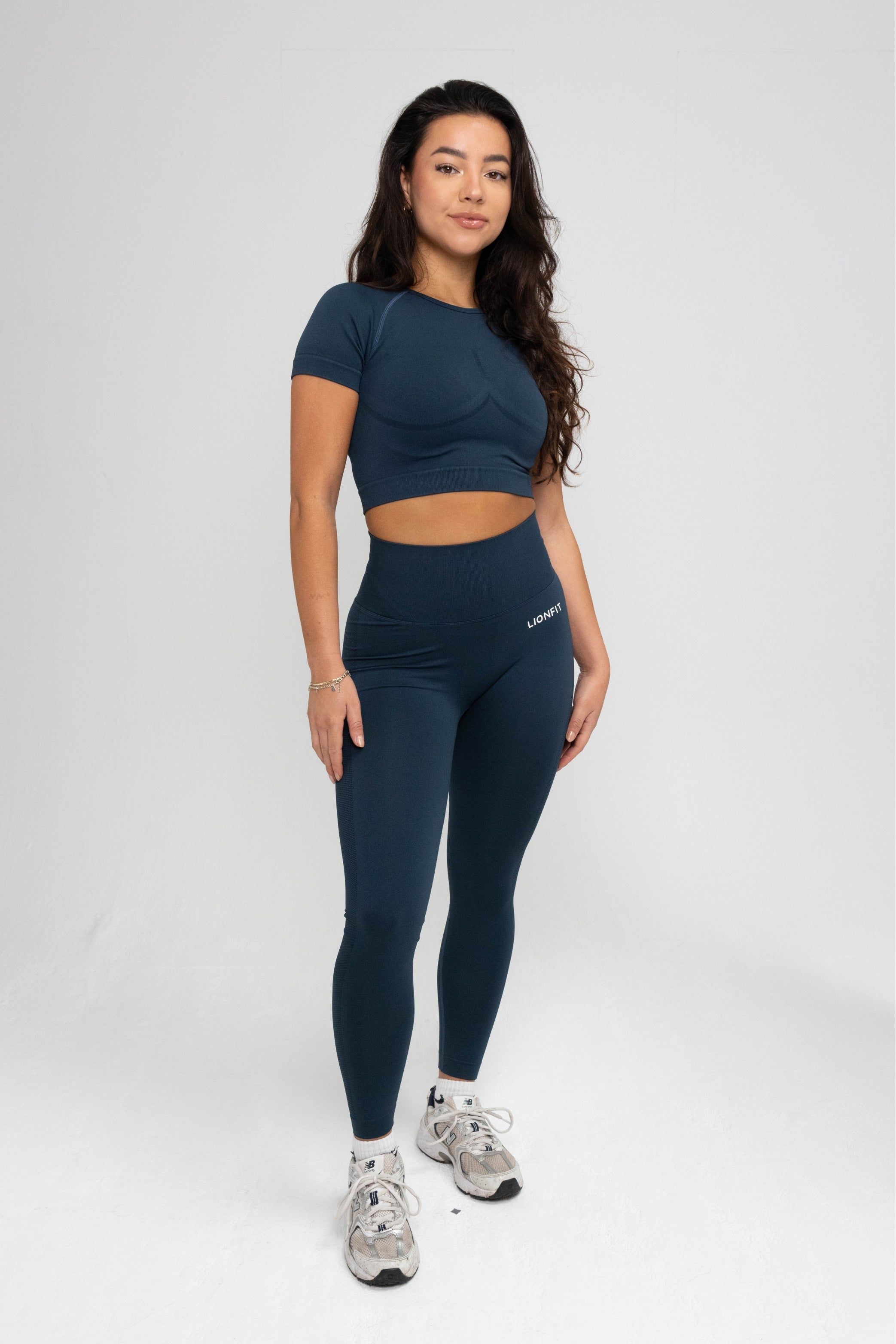 Lionfit Nala Seamless Shortsleeve Top Dark Green 