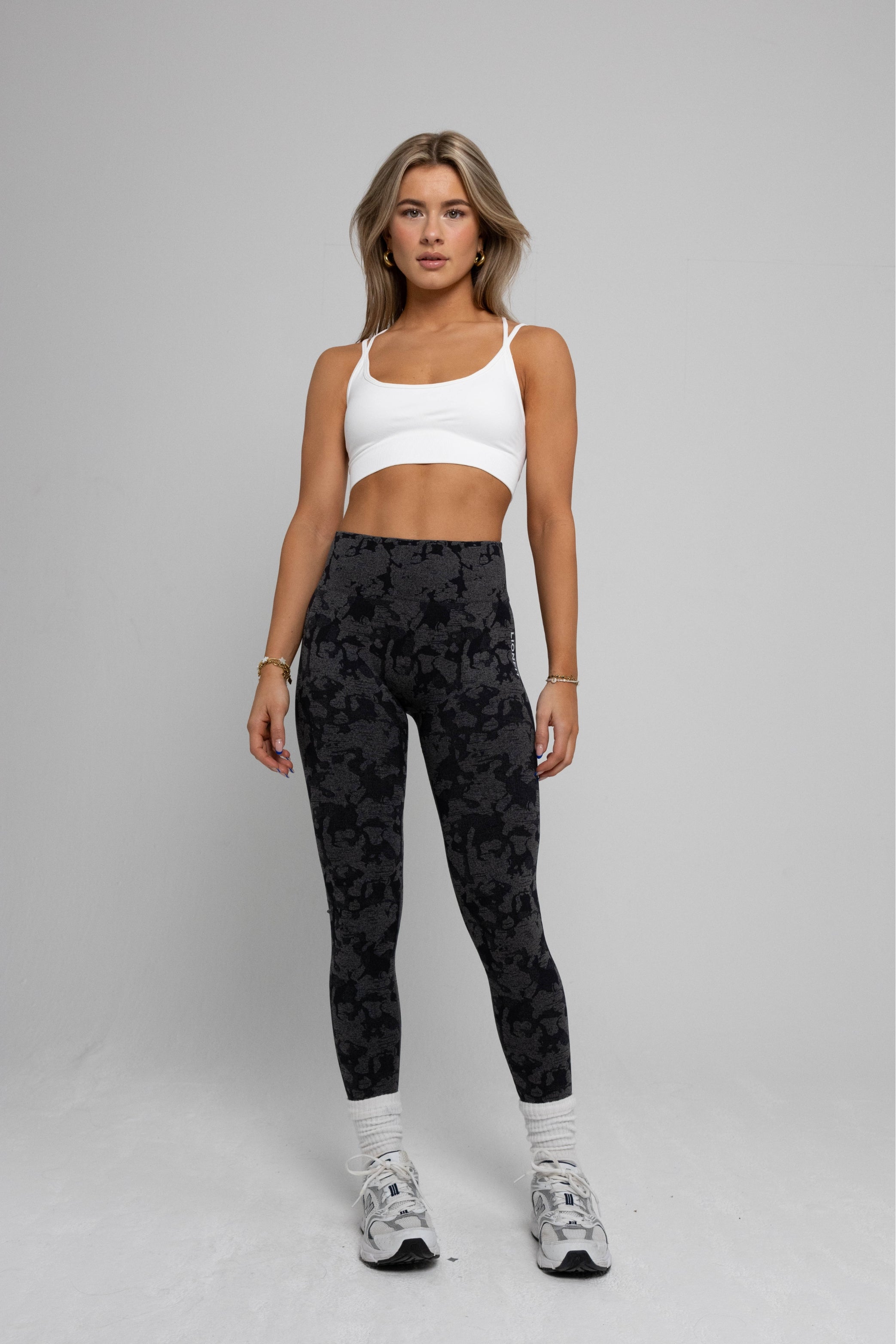 Lionfit Seamless Leggings Black Camo 7