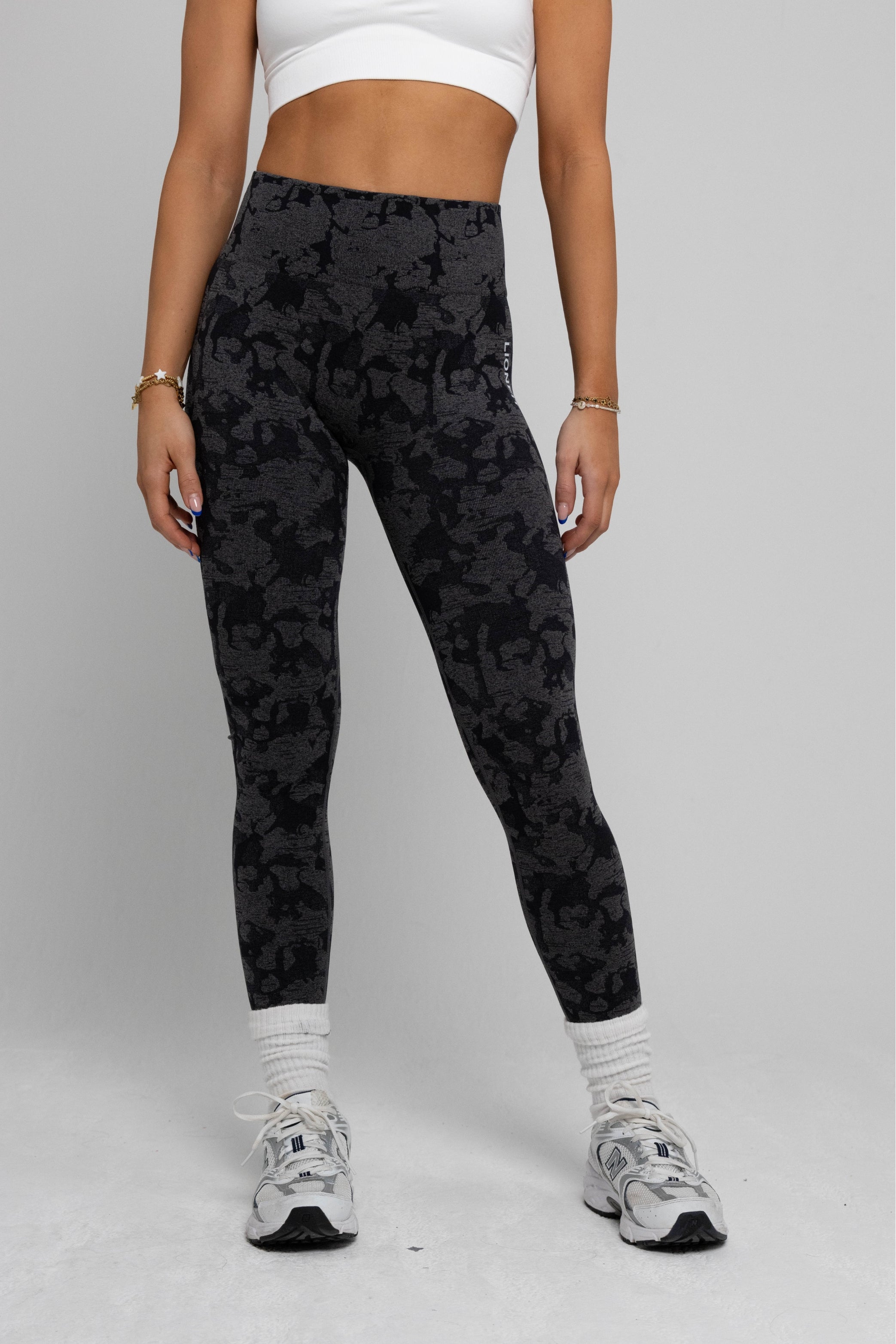 Lionfit Seamless Leggings Black Camo 6