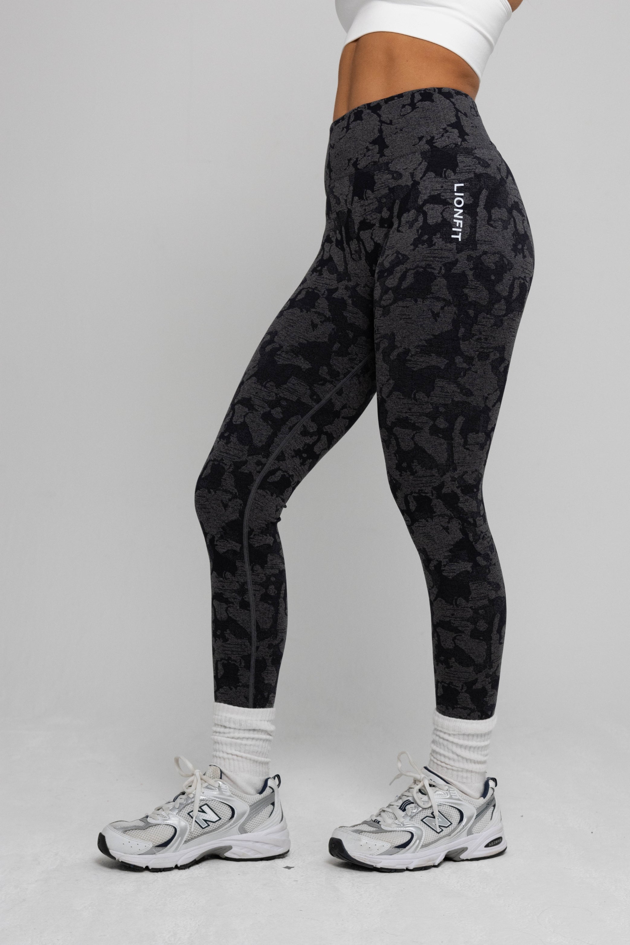 Lionfit Seamless Leggings Black Camo 3