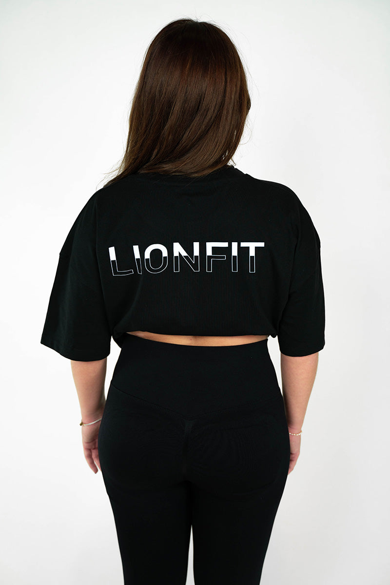 Nala Oversized Tee Black (women) - Lionfit