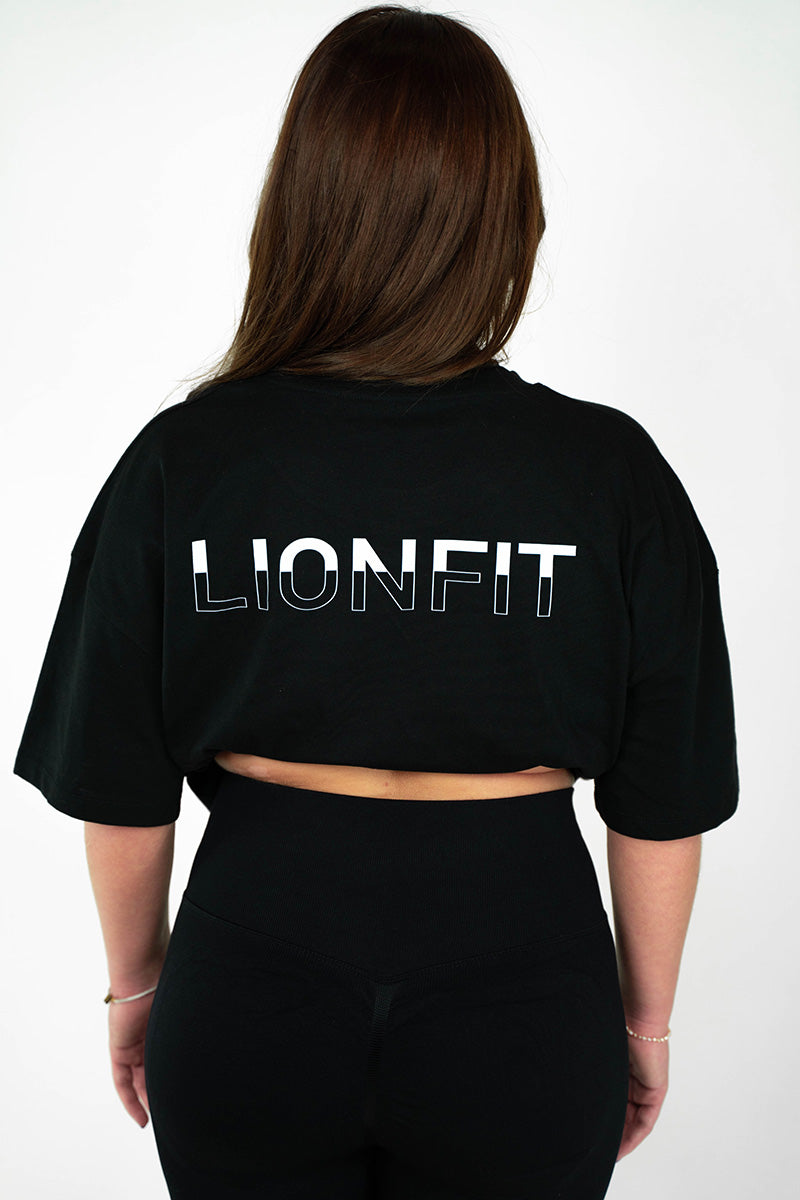 Nala Oversized Tee Black (women) - Lionfit