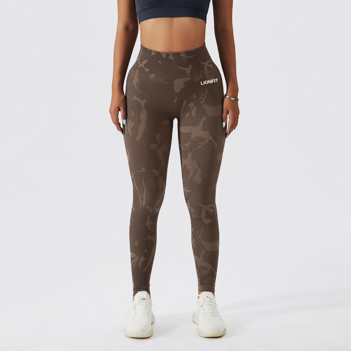 Zazu Seamless Legging Brown Camo - Lionfit